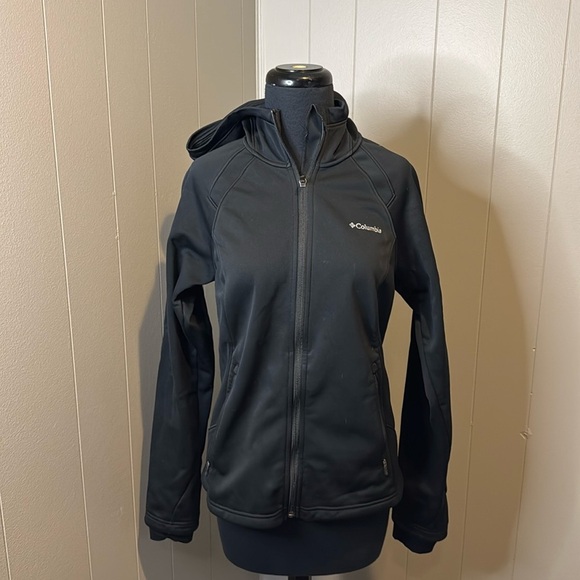 Columbia Women’s Medium Outdoor Hooded Jacket Zip-Up Omni-Wind Block - Picture 1 of 8